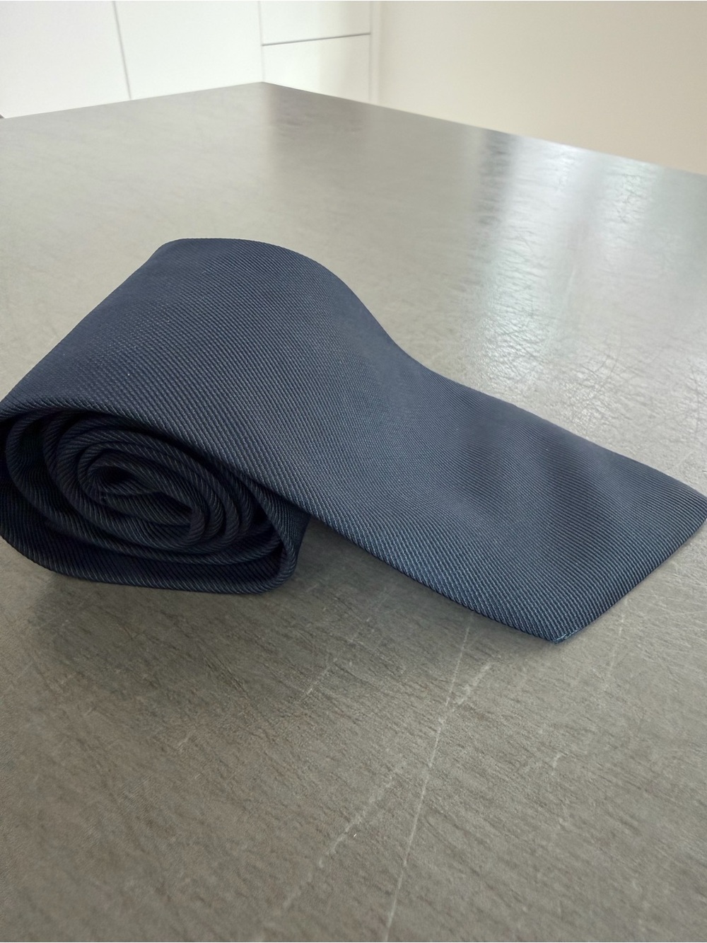 Hugo Boss Medium Blue Textured Men's Tie